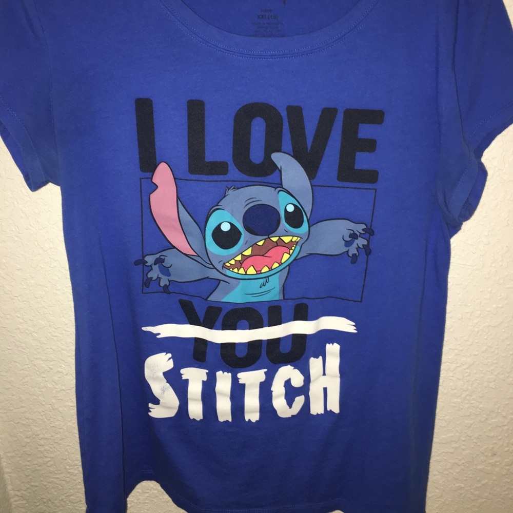 Blue stitch shirt